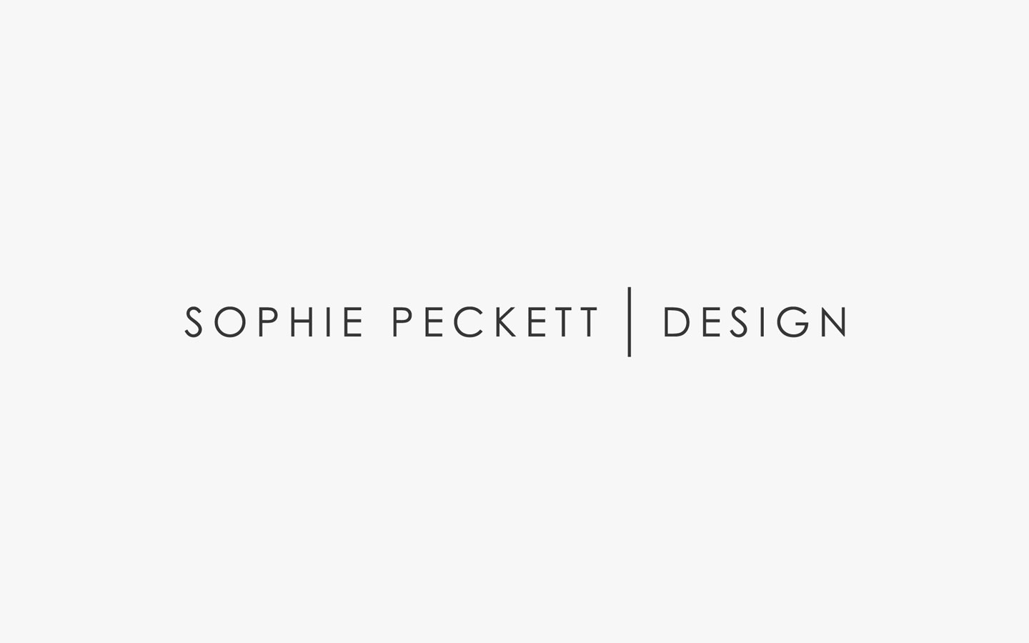 Sophie Peckett Logo Design in Mono