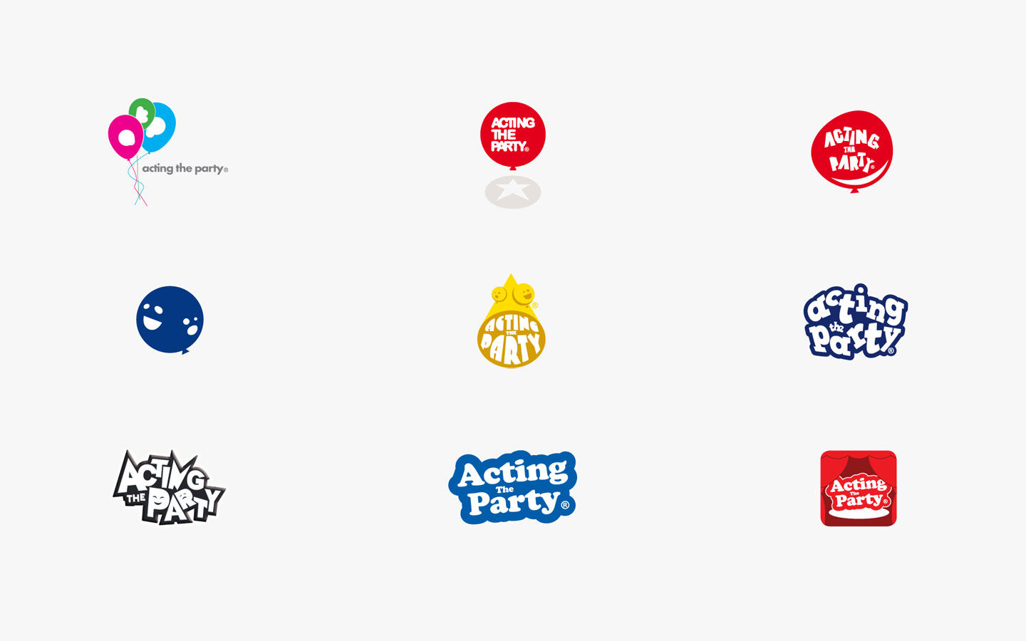 Acting the Party Logo Design in Development
