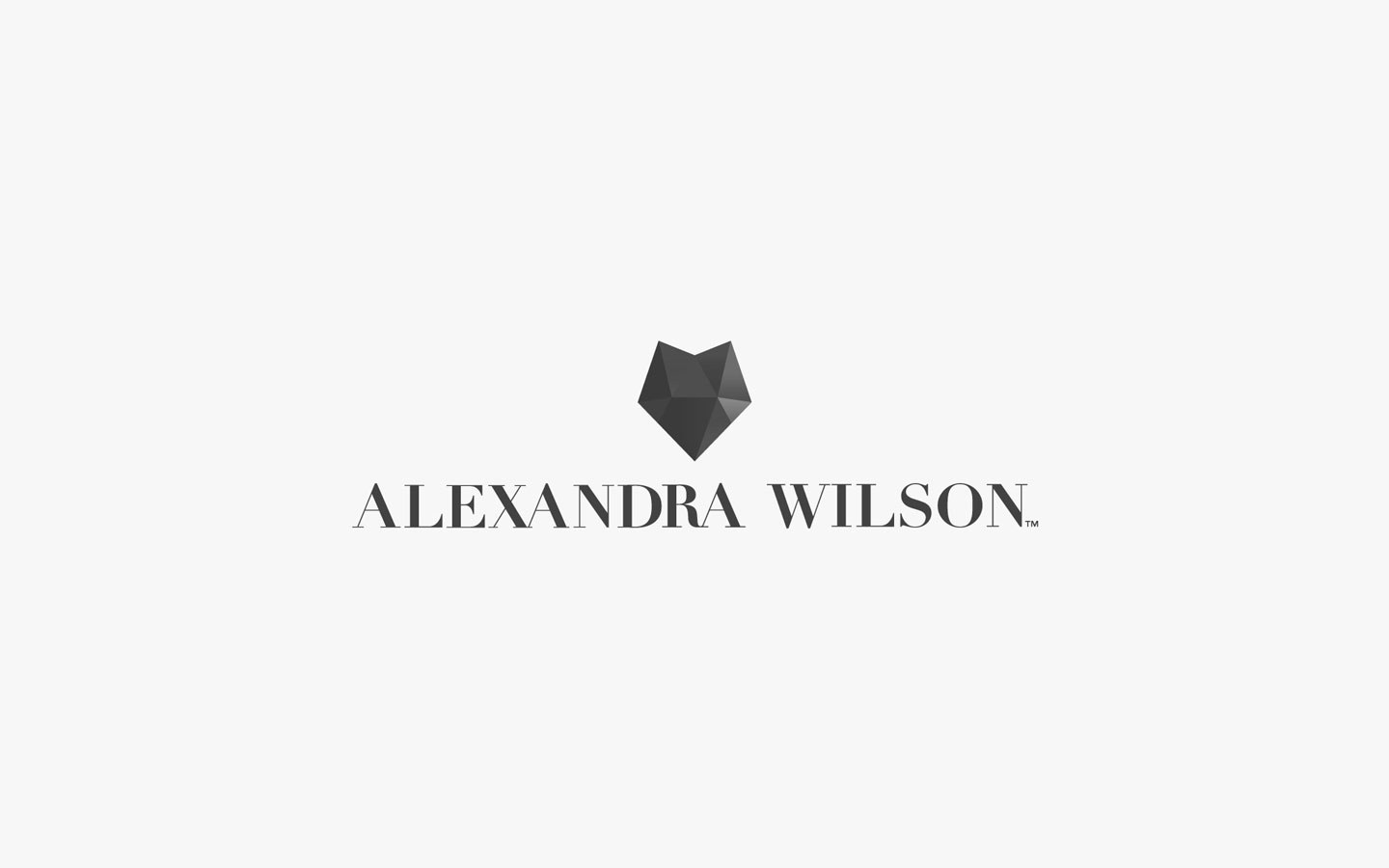 Alex Wilson Logo Design, Mono
