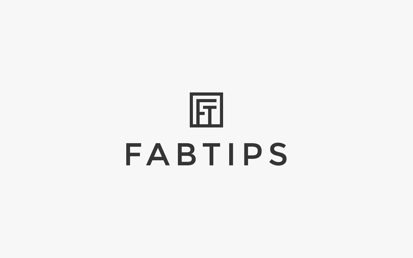 FabTips Luxury Blogzine, Logo Design in Mono