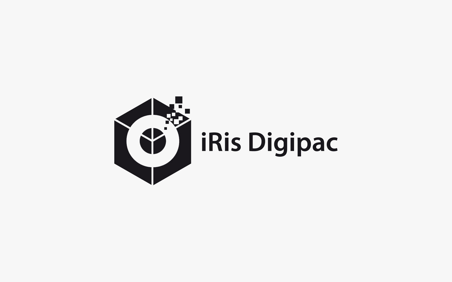 Iris Digipac Logo Design In Mono