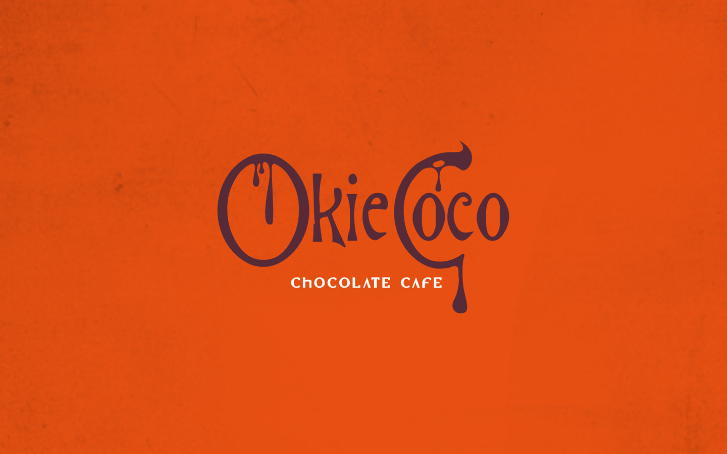 Okie Coco Chocolate Cafe, Logo Design Variation in Brand Colours