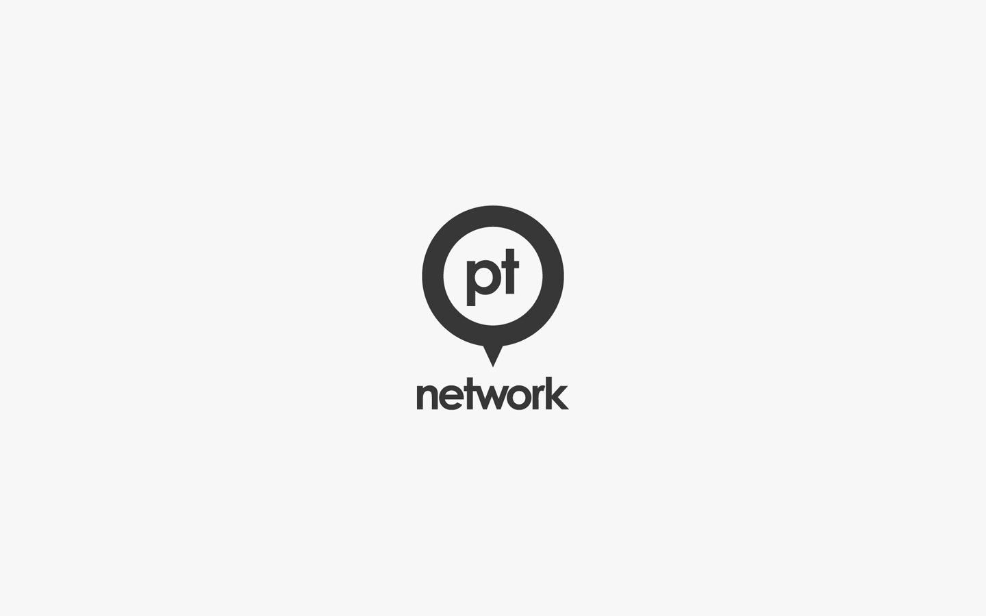 PT Network Logo Design in Mono