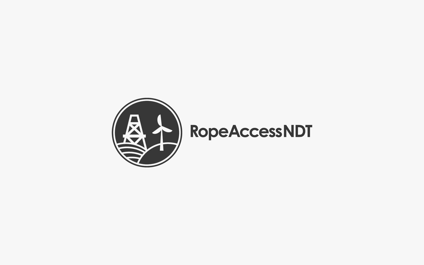 Rope Access NDT, Logo Design in Mono