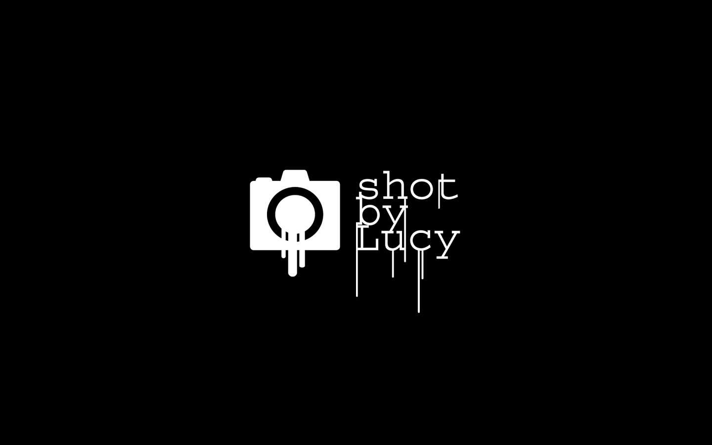 ShotByLucy, Logo Design in Mono Reversed