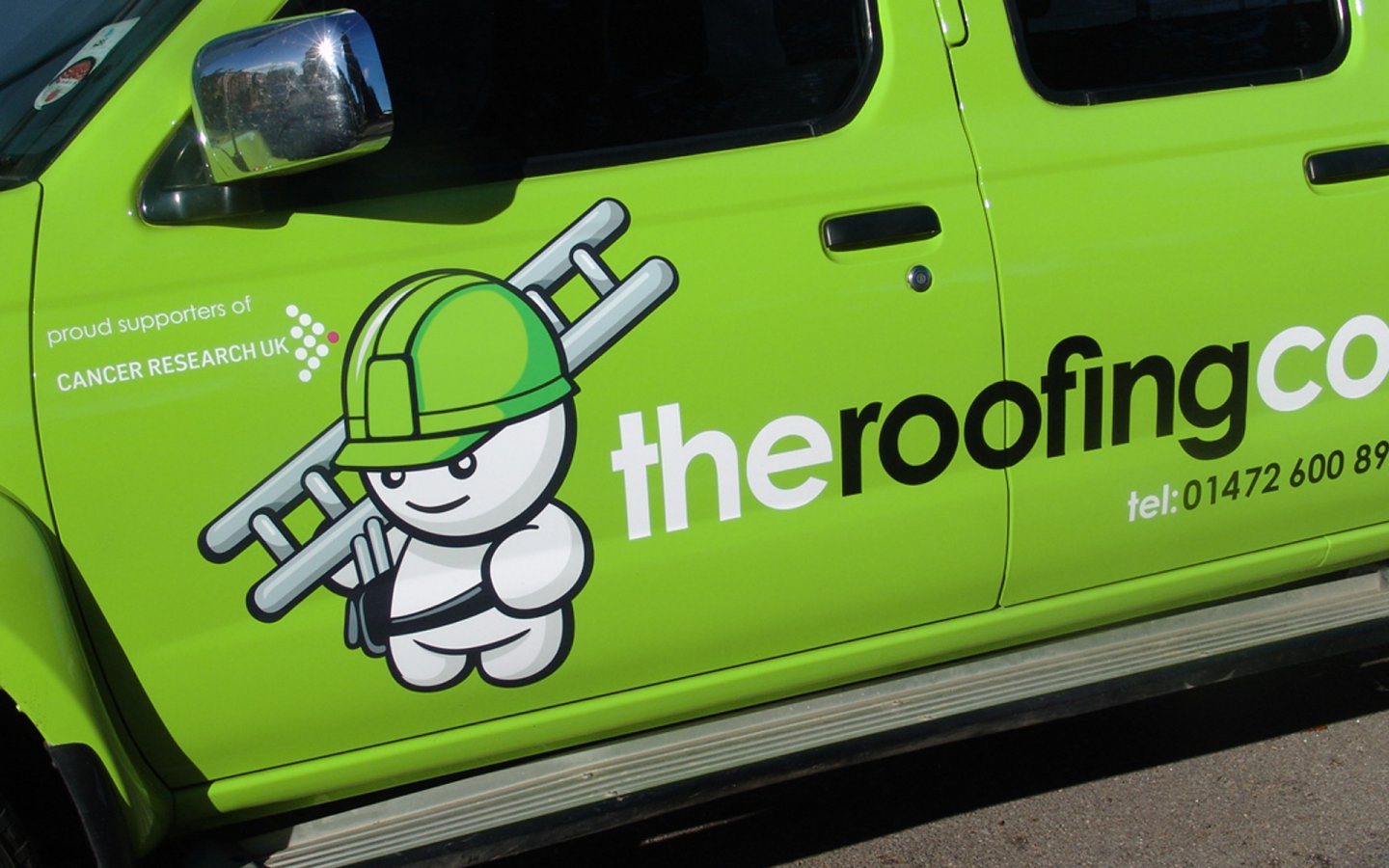 The Roofing Company, Logo Design in Car Livery